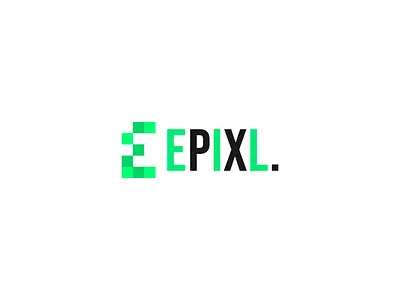 Introducing the latest in modern logo design—an innovative branding cool creative design e effext graphic design green logo minimal modern pixelated professional vector