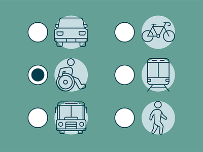 Penny for your thoughts? ada bicycle bike blue branding bus car graphic design icon illustration mobility pedestrian pips sov survey transit