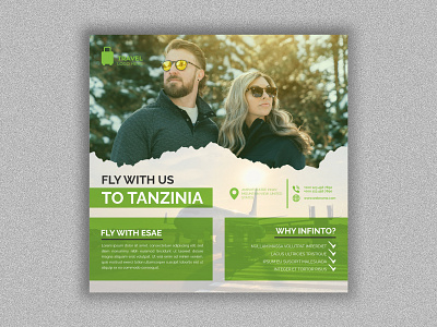 Travel Agency Instagram Post Design and Ad Design ads aesthetics agency creative design graphic design insta photo logo modern nature photography print socialmedia tour tour post tourism travel travel day travel post visa