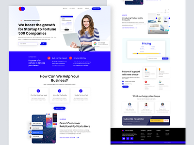 Business Growth Web Design agency agency landing page business growth business landing page business website growth hacking home page design landing page landing page design landing page ui marketing design promote business saas service web web design webflow webflow landing page website website design