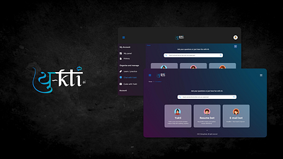 YUKTI.AI app branding design graphic design illustration logo typography ui ux ux designing vector