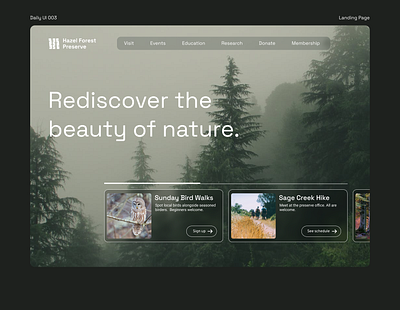 Daily UI 003- Landing Page daily ui 003 landing page
