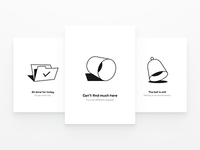 Graphic empty state illustration cards charts contrast empty state graphic illustration onboarding