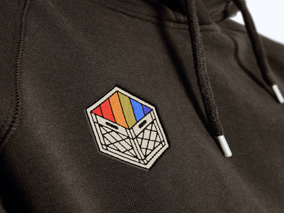 Colours / Embroidered Hoodie apparel colors colours embroidery hoodie icon milk crate patch rainbow