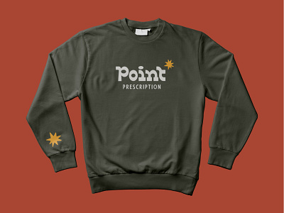 Point Prescription / Crewneck acupuncture crewneck custom type health brand hoodie logotype mindfulness point prescription star sweater wellness