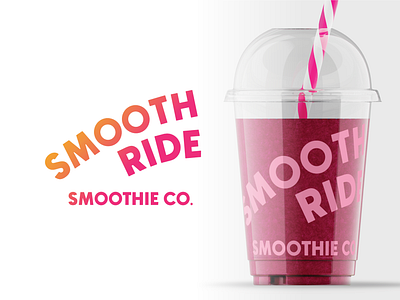 Smoothie Company branding brand brand identity branding graphic design graphics logo logo design mockup smoothie type typography wordmark