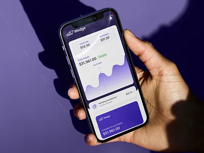 Wedge Data Visualization app crypo data fintech mobile mobile app ui ux visualization wedge