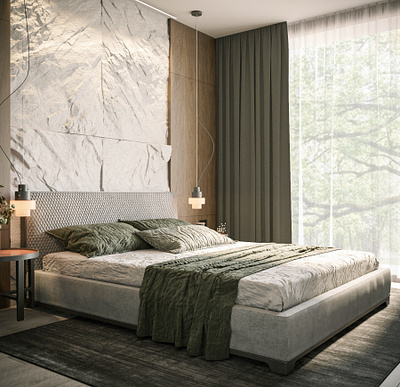 BEDROOM 3d 3dmax graphic design interior visualization