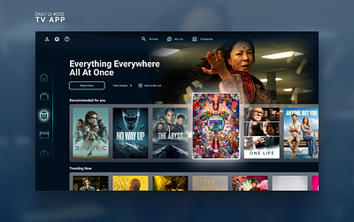 Daily UI #025 - TV App app daily ui 025 dailyui design stream tv app ui