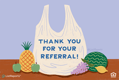 Thank you! drawing fruit groceries hand lettering illustration lettering plastic bag produce
