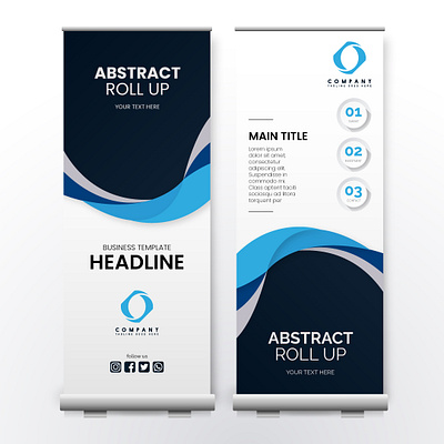 RollUp Banner branding graphic design rollup banner