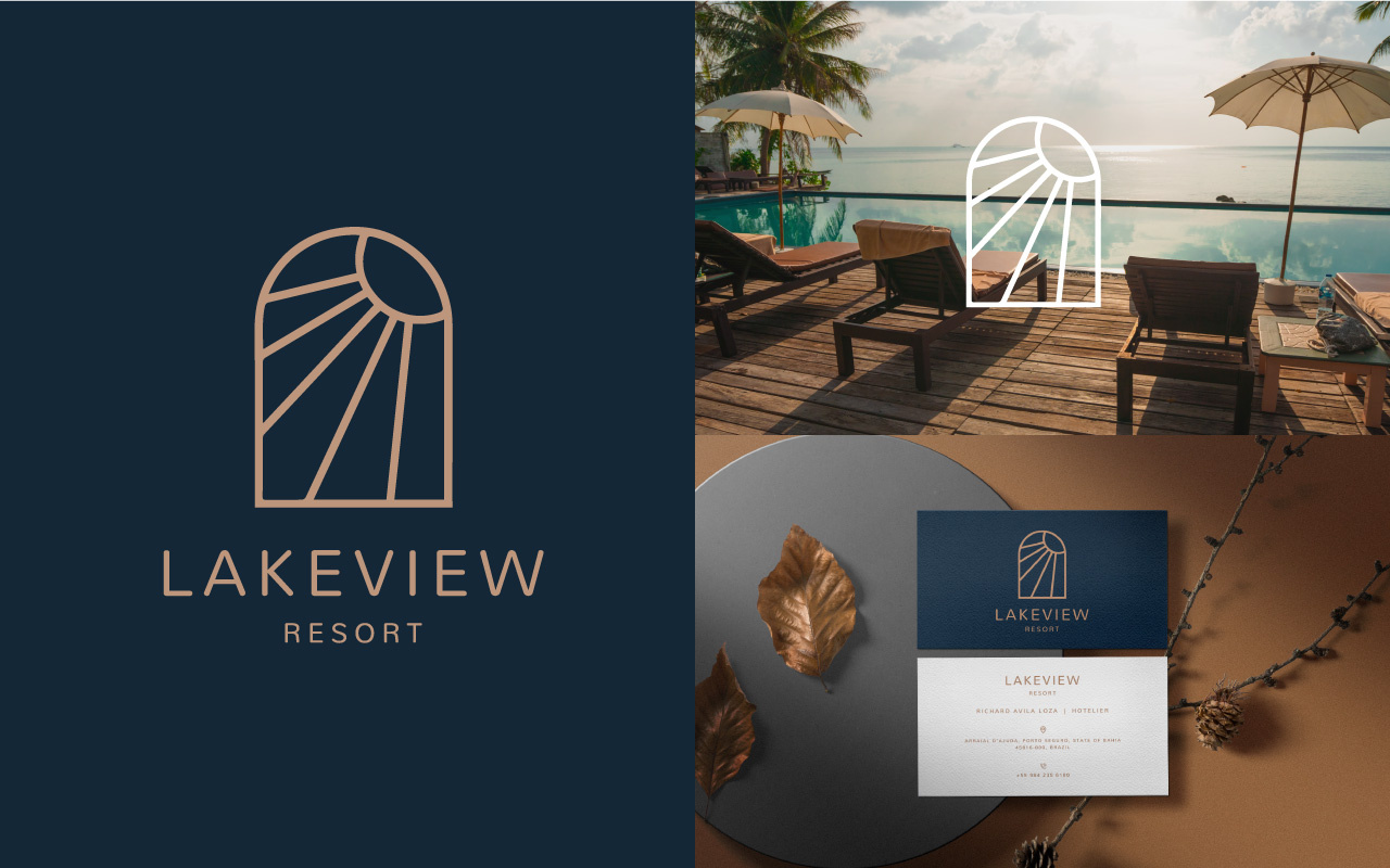 Lakeview Resort Logo abstract logo beach beautiful branding design dribble shots fonts graphic design hotel logo illustration lakeview logo logo branding luxury logo minimalist logo modern logo resort font resort logo thebrandidentity typography