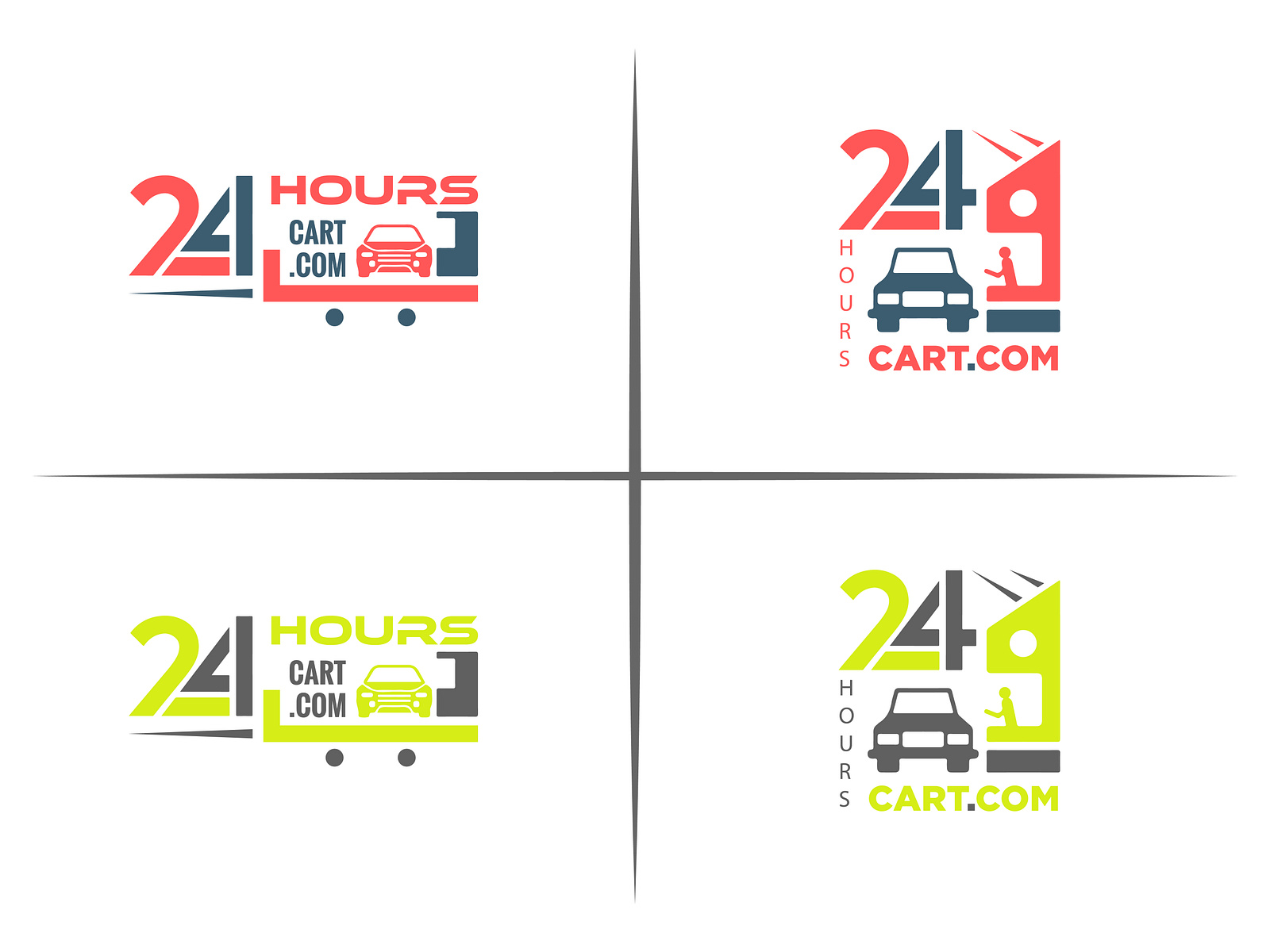 24-hours-cart-logo-car-branding-by-graphical-lab-on-dribbble