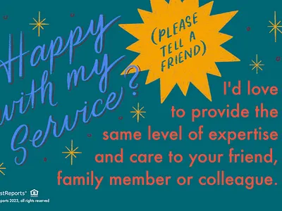 Happy with my service? hand lettering lettering real estate retro