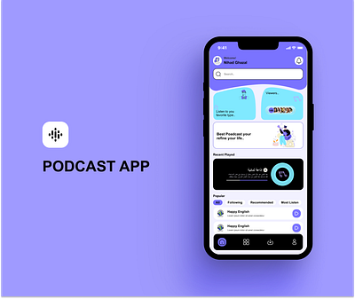 Podcast APP app application mobile app music podcast podcasts ui ux