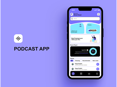 Podcast APP app application mobile app music podcast podcasts ui ux