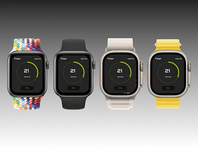 Timer UI Day 14 apple watch brand dailychallenge figma timerui ui watch