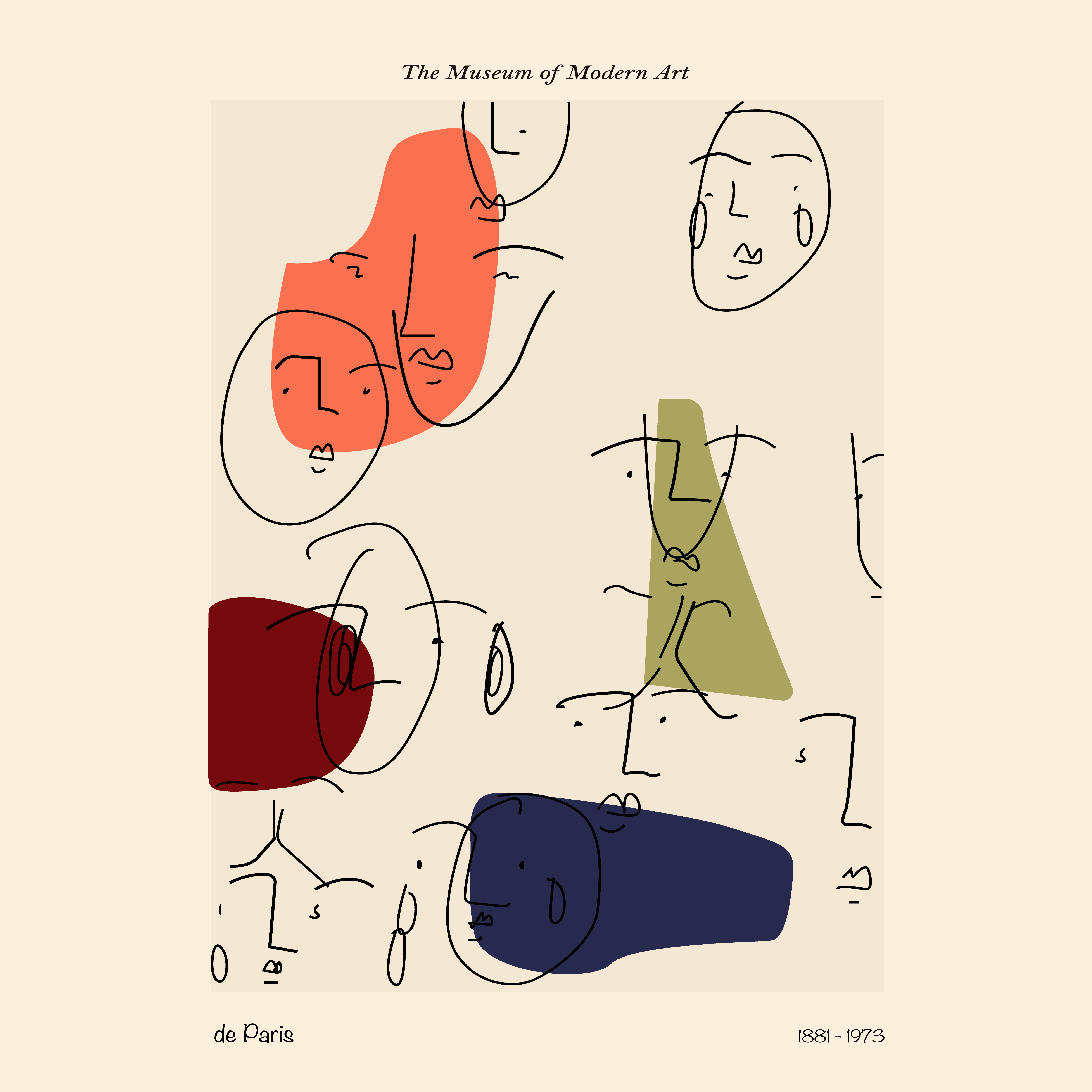 One Line Art. Matisse Inspired. Abstract Art abstract contemporary design digital art graphic design illustration matisse minimal modern art one line art picasso poster design print design retro art vector