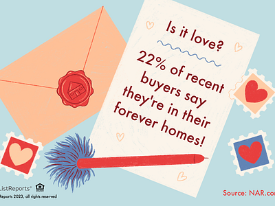 Is it love? buyer greeting card home home buyer house illustration love stamps valentine valetines