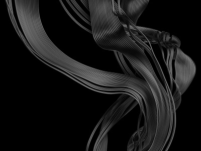 Curves 3d abstract art background black blender blender3d branding curves dark design illustration lines render shape surreal visual