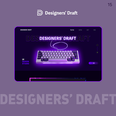 Keyboard Dark theme -- Designers Drafts app branding design graphic design illustration logo typography ui ux vector