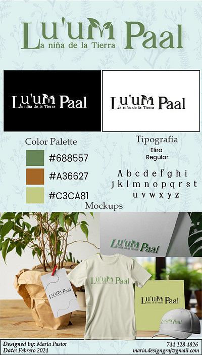 Lu´um Paal / Identidad Visual/ Vivero branding graphic design logo ui