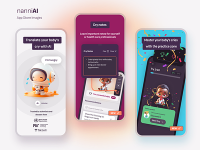 Nanni AI App Store shots design system product design ui ux