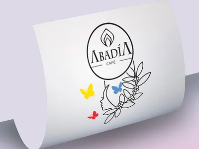 Abadia café branding graphic design logo