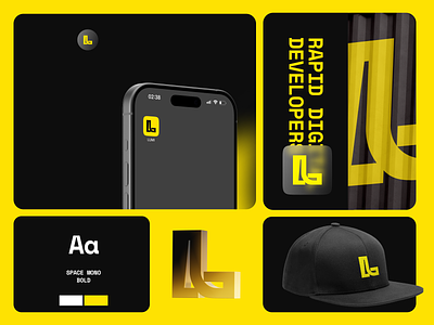 Lumi Creations Branding agency branding identity logo logotype mark modern strong trendy typgraphy yellow