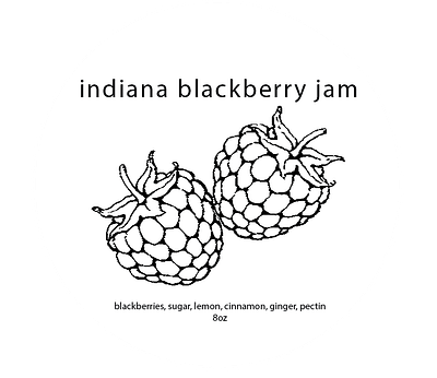Blackberry Jam Logo Simple adobe college college project design graphic design illustration vector