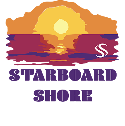Starboard Shore Graphic Sunset adobe branding design graphic design illustration logo vector