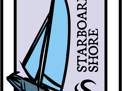 Starboard Shore Boat Logo adobe college design graphic design illustration