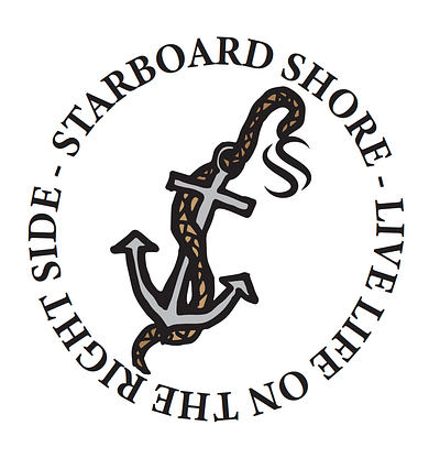 Starboard Shore Circle Logo adobe college design graphic design illustration