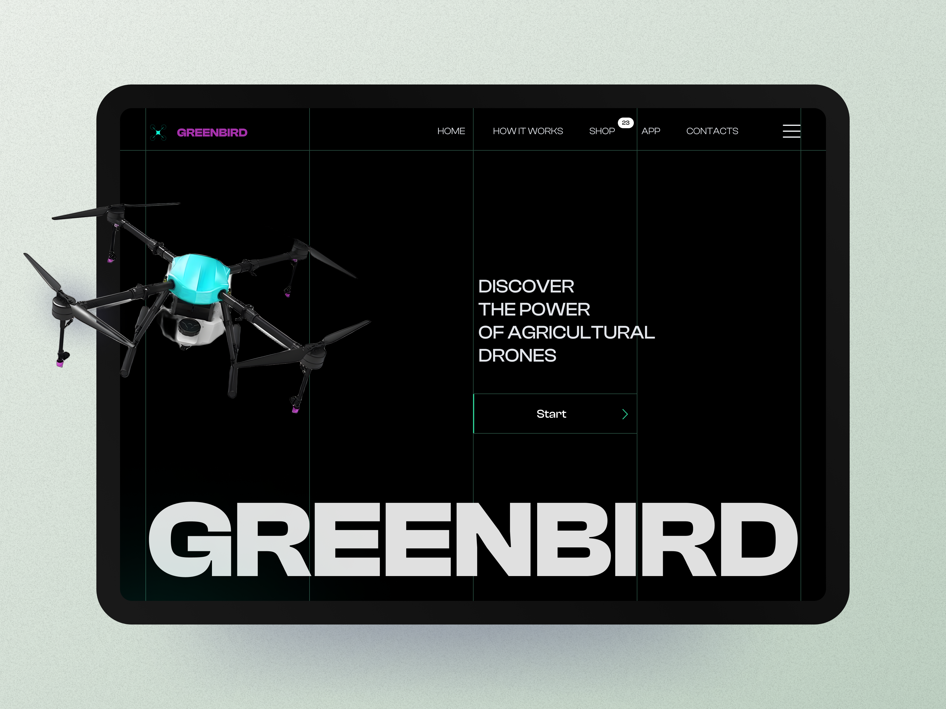 Smart AgroTech App – GreenBird agriculture website agro technology agronomy agrotech agrotech app analytics app dron management mapping modern agro monitoring app organic uav ui ux web app