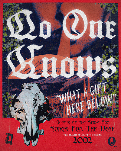 Queens Of The Stone Age Spec. Poster Design advertising collage design graphic design music photoshop poster word art