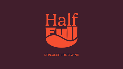 Half Full branding design graphic design logo typography