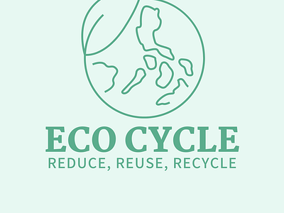 Logo Design for Eco Cycle Brand bold bold logo branding design graphic design graphic designer illustration logo logo design logo inspo minimal minimal aesthetic minimal design minimal logo portfolio typography