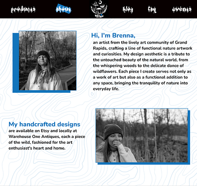 About Me Page about about me design ui website