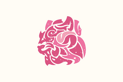 Tiger Rose animal branding character design face flower graphic design illustration logo nature rose tiger