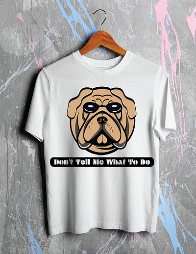 Bulldog T-shirt logo adobe adobe illustrator animal art branding design graphic design graphicdesign illustration logo marketing t shirt t shirt design