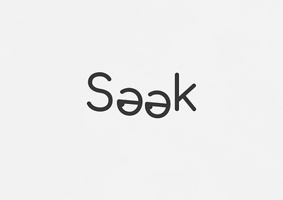 Seek | Typographical Poster font graphics illustration letters poster sans serif simple text typography word