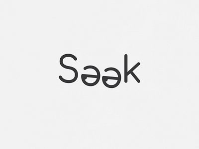 Seek | Typographical Poster font graphics illustration letters poster sans serif simple text typography word