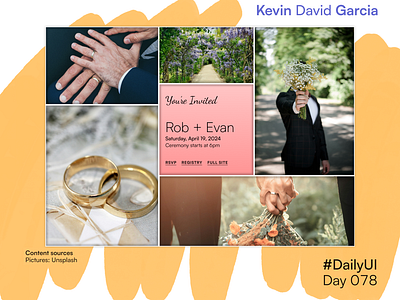 #DailyUI Day 78: Invitation dailyui invitation invite marriage wedding
