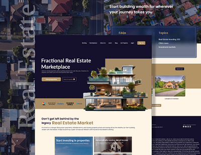 Real Estate : Landing Page landing landingpage property realestate ui ux website