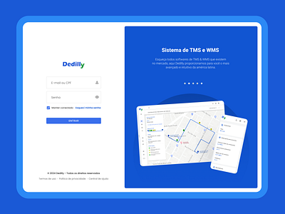 Dedilly - Redesign Website Logtech ex home login logistic logtech map startup tech truck ui writing