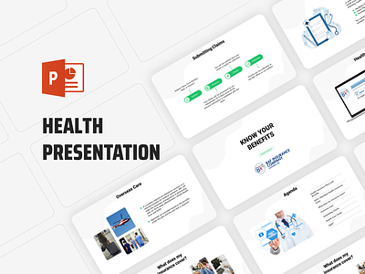 Health Insurance Presentation branding graphic design health insurance marketing presentation minimal pitch deck powerpoint powerpoint presentation design pptx presentation