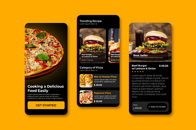 Food App figma mobile app ui