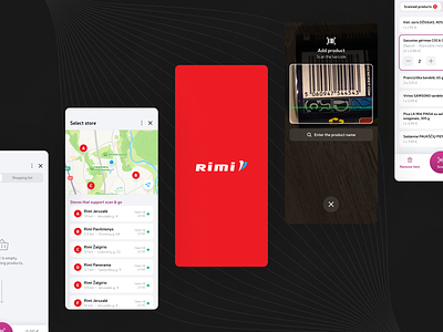 Rimi: Scan & Go android app civitta concept convenient design groceries ios light market rimi scan supermarket ui ux