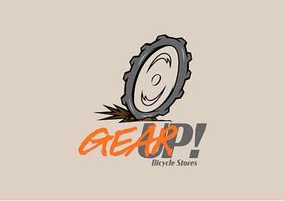 Bicycle Logo "Gear UP" branding dailylogochallenge design graphic design logo vector