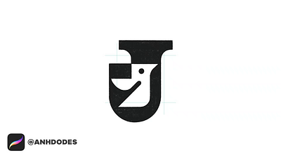 Letter J hummingbird typography logomark design process 3d animation branding creature logo design graphic design illustration logo logo design logo designer logodesign minimalist logo minimalist logo design motion graphics ui